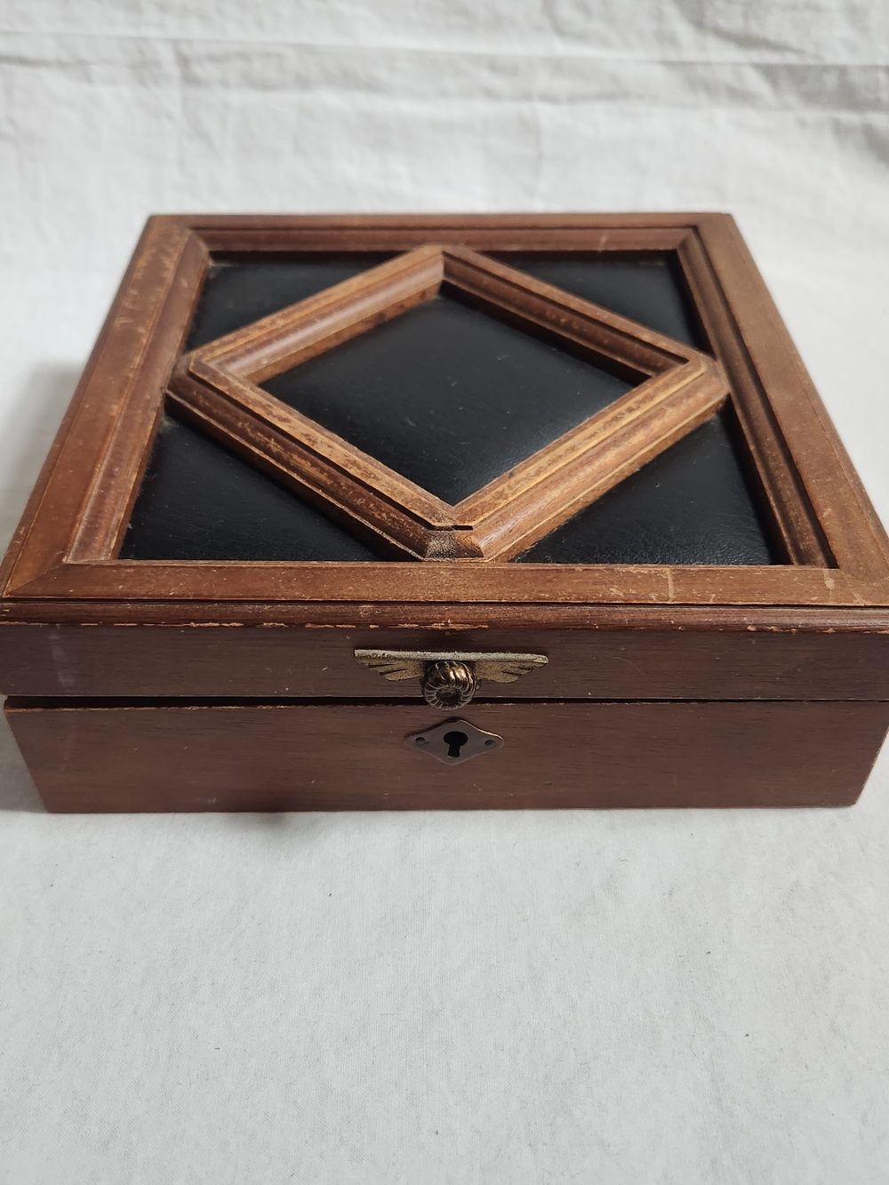 Classic Wooden Men's Jewelry Box